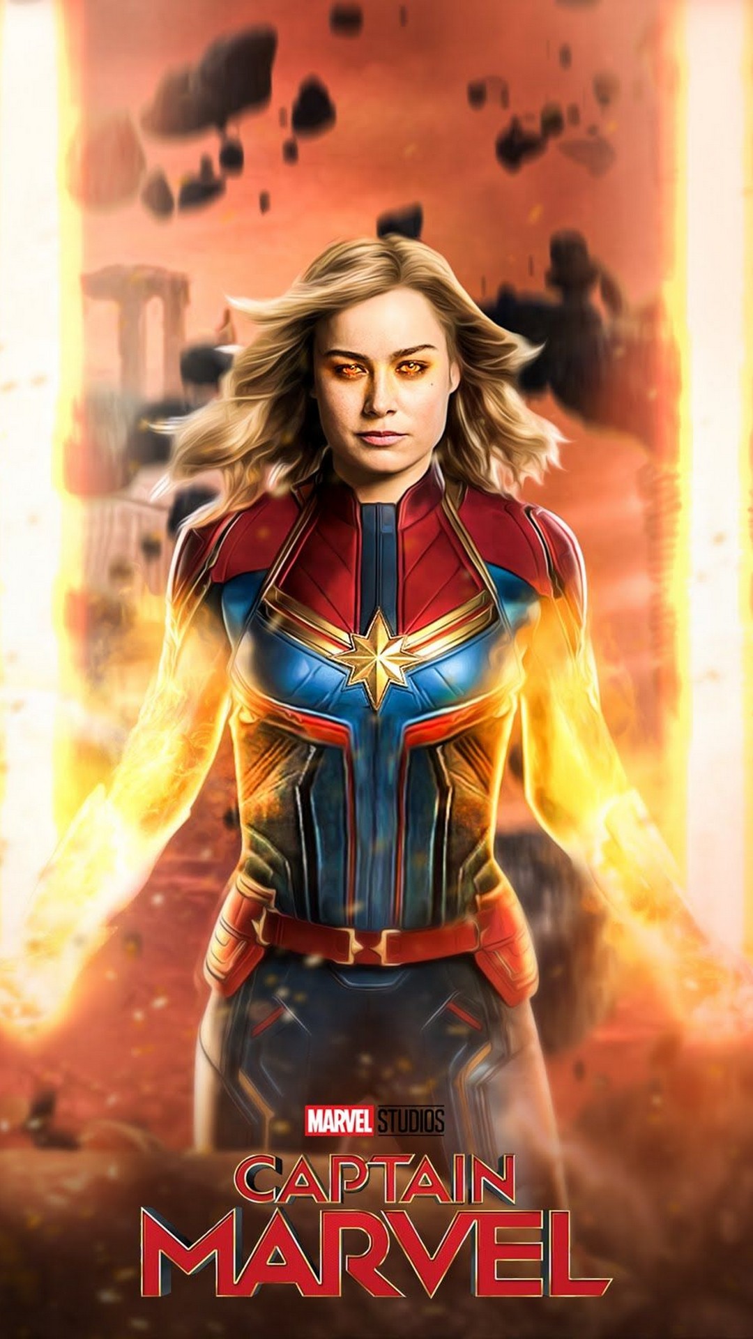 Captain Marvel 2019 Iphone 6 Wallpaper With High-resolution - 6 Captain Marvel 2019 , HD Wallpaper & Backgrounds