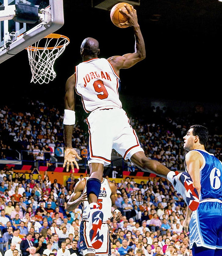 Basketball Michael Jordan Sports Basketball Hd Art, , HD Wallpaper & Backgrounds