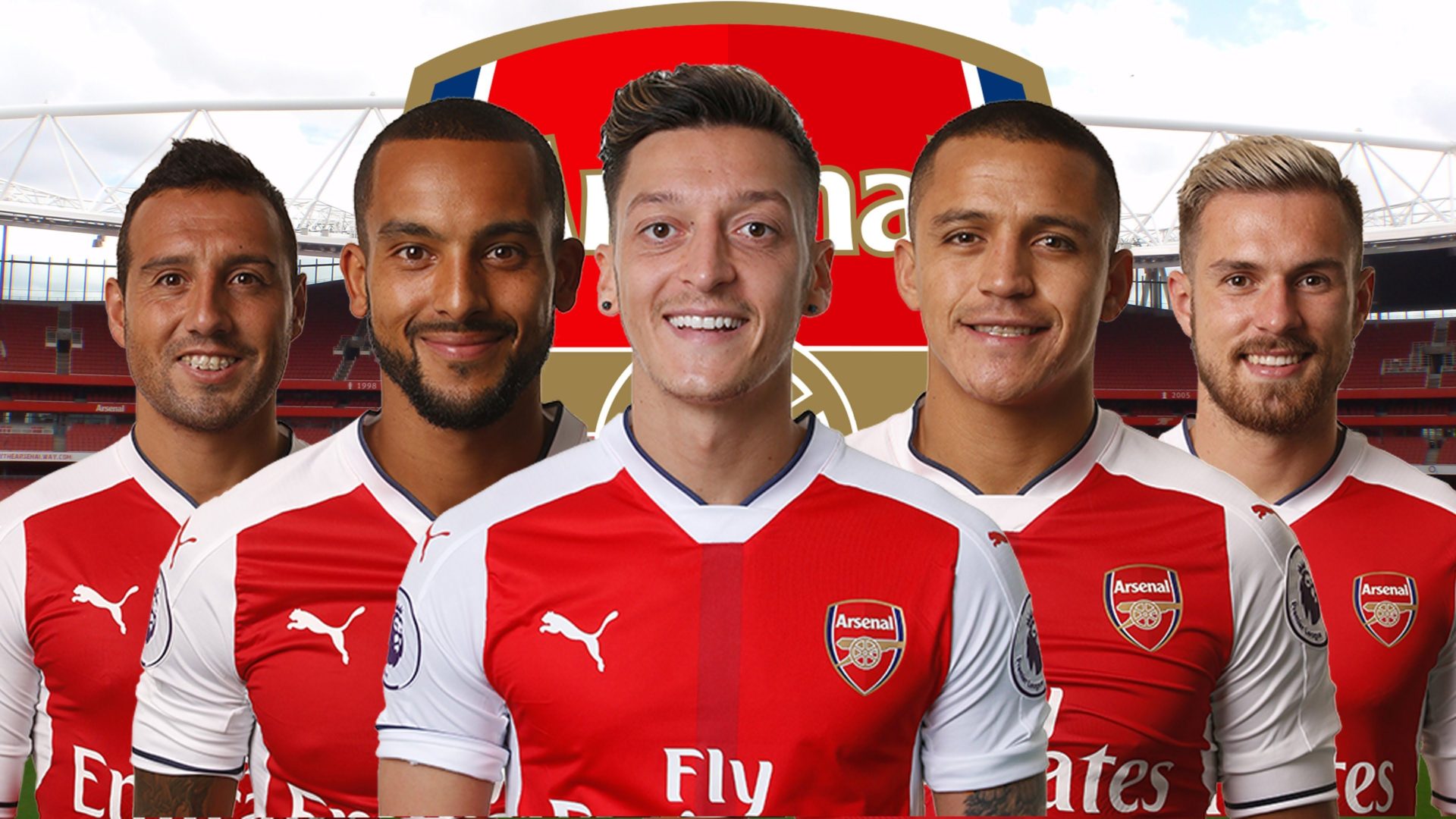 Arsenal Players Pictures 2017 , HD Wallpaper & Backgrounds
