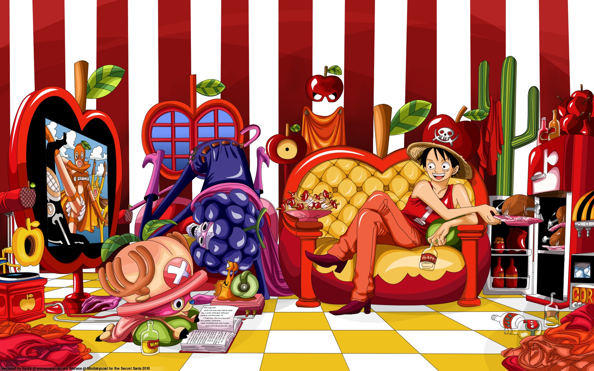 One Piece Wallpaper - One Piece Christmas Wallpaper Hd , HD Wallpaper & Backgrounds