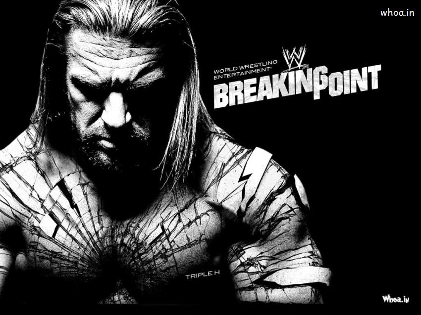 Wwe Triple H Breaking Point With Dark Background Hd , HD Wallpaper & Backgrounds