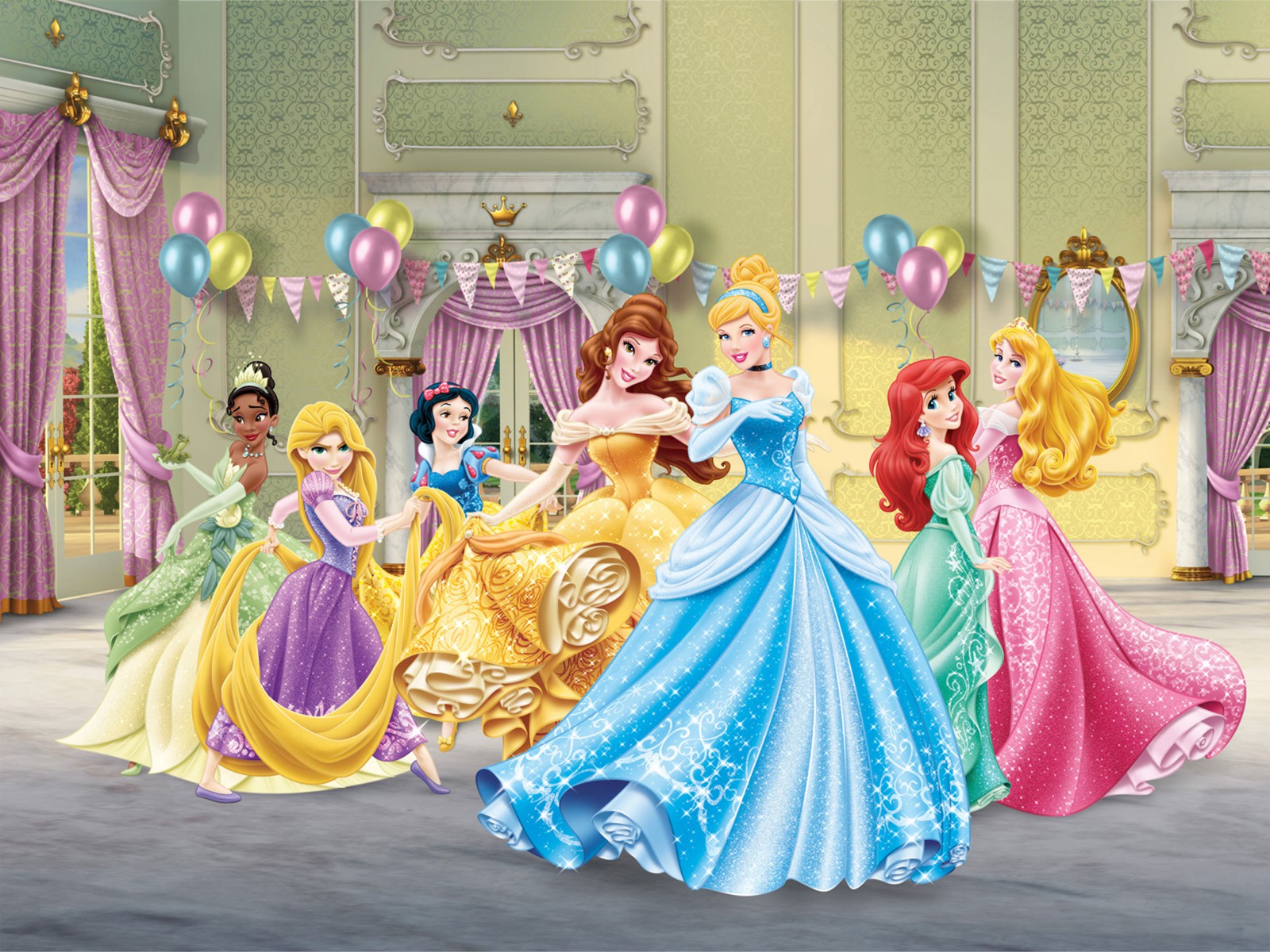 Birthday Wallpaper Disney Princess , HD Wallpaper & Backgrounds