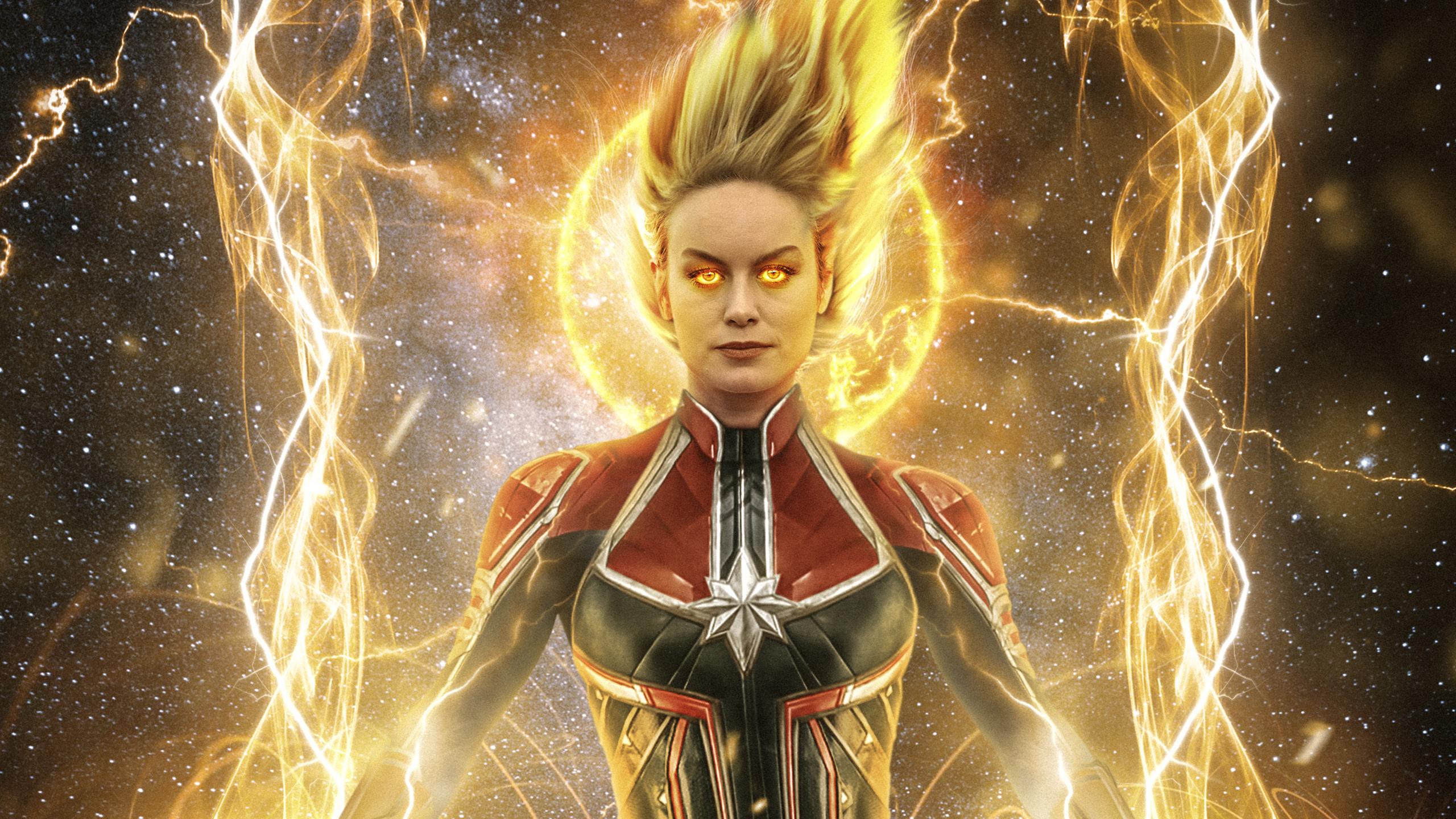 Captain Marvel Binary Form , HD Wallpaper & Backgrounds