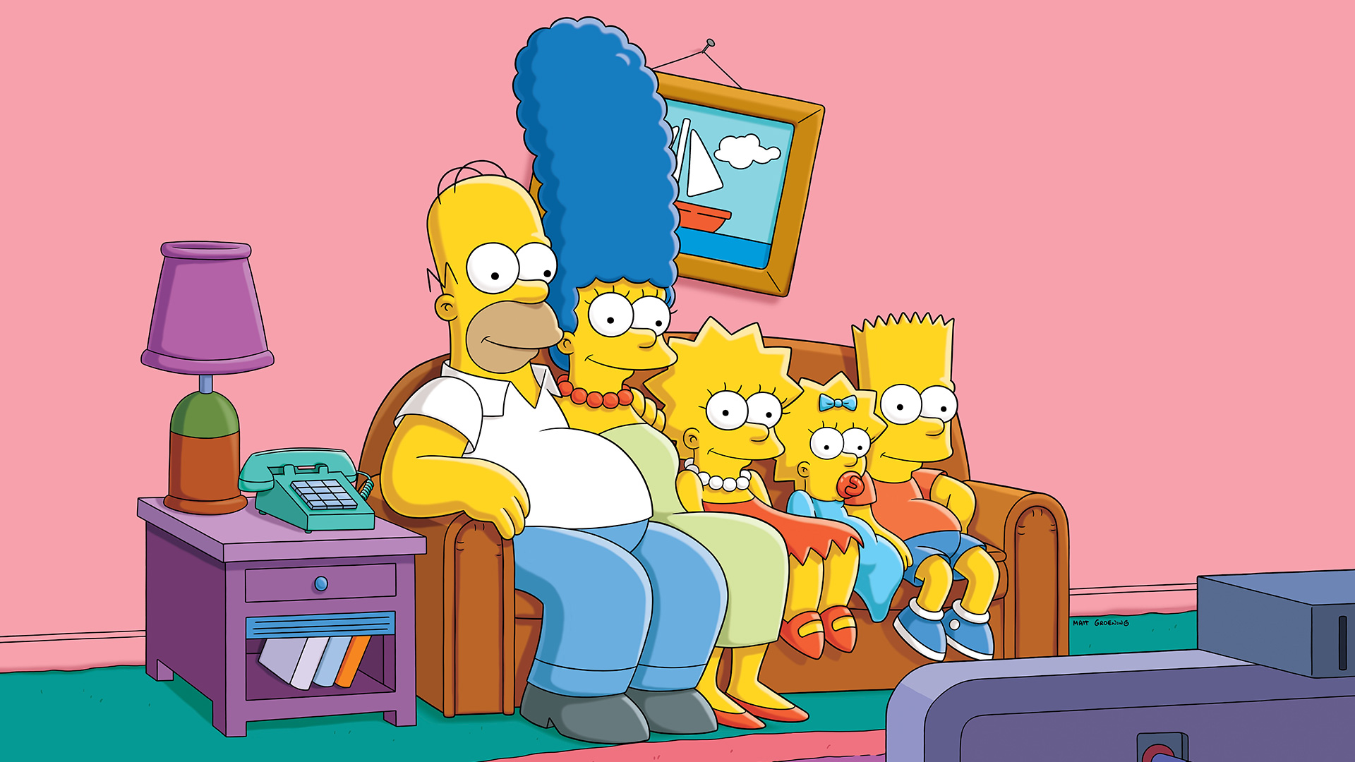 Simpsons Couch , HD Wallpaper & Backgrounds