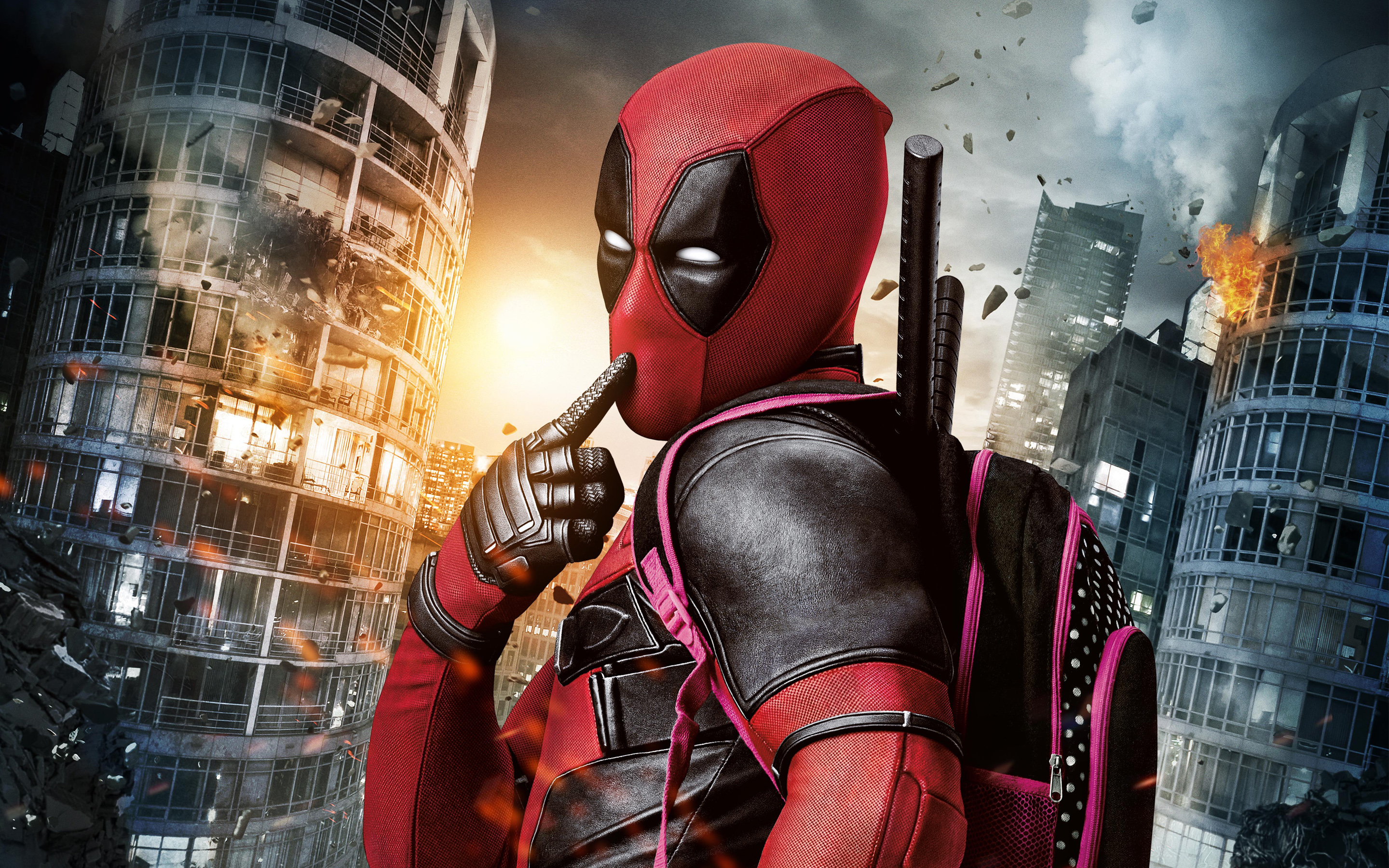 Marvel Deadpool Movie Wallpaper - Deadpool Wallpaper 4k , HD Wallpaper & Backgrounds