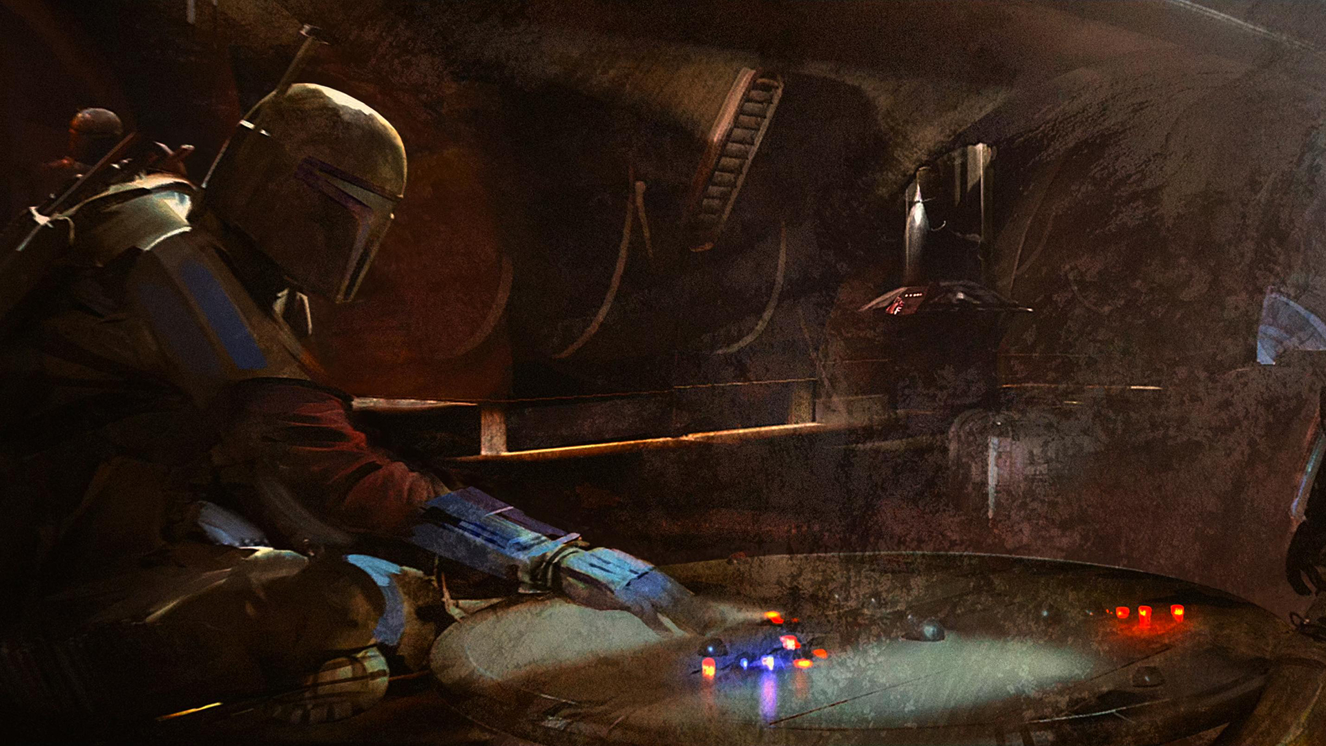 Mandalorian End Credits Art , HD Wallpaper & Backgrounds