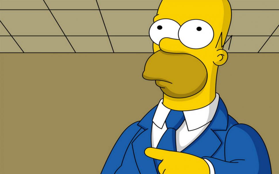Homer Simpsons, Cartoon Character, Finger Wallpaper,homer - Homer Simpson Hd , HD Wallpaper & Backgrounds