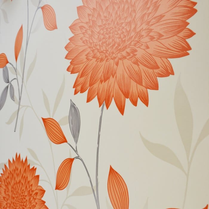 Orange Floral , HD Wallpaper & Backgrounds
