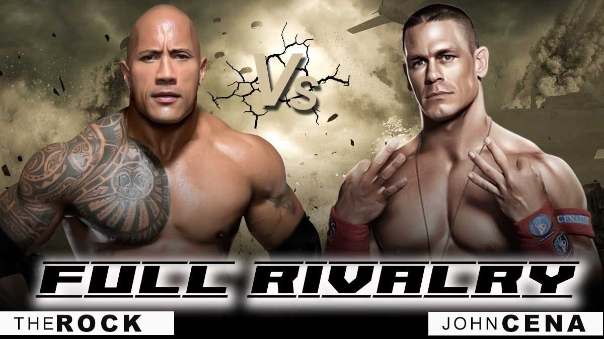 The John Cena Vs The Rock Full Rivalry , HD Wallpaper & Backgrounds