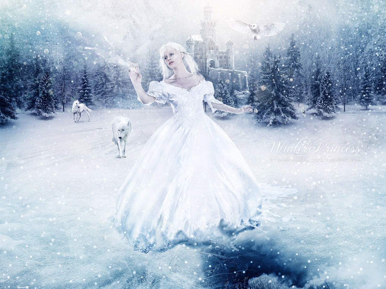 Winter Princess For 1280 X 960 Resolution - Winter Princess , HD Wallpaper & Backgrounds