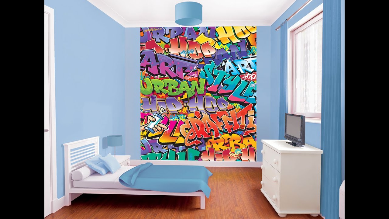 Graffiti Wallpaper Bedroom , HD Wallpaper & Backgrounds