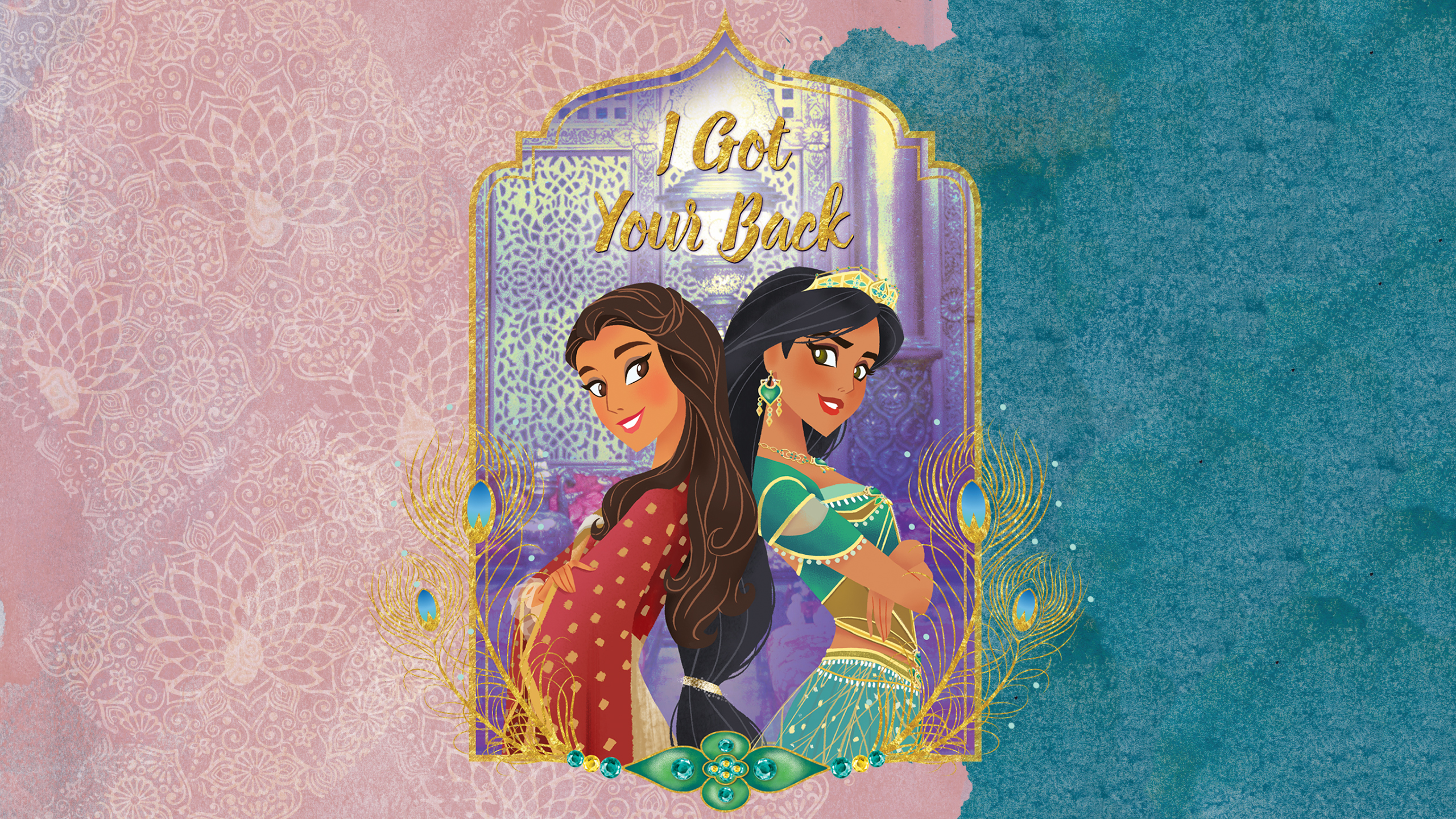 Aladdin 2019 Movie Wallpaper Hd Jasmine And Dalia - Aladdin Genie And Dalia , HD Wallpaper & Backgrounds