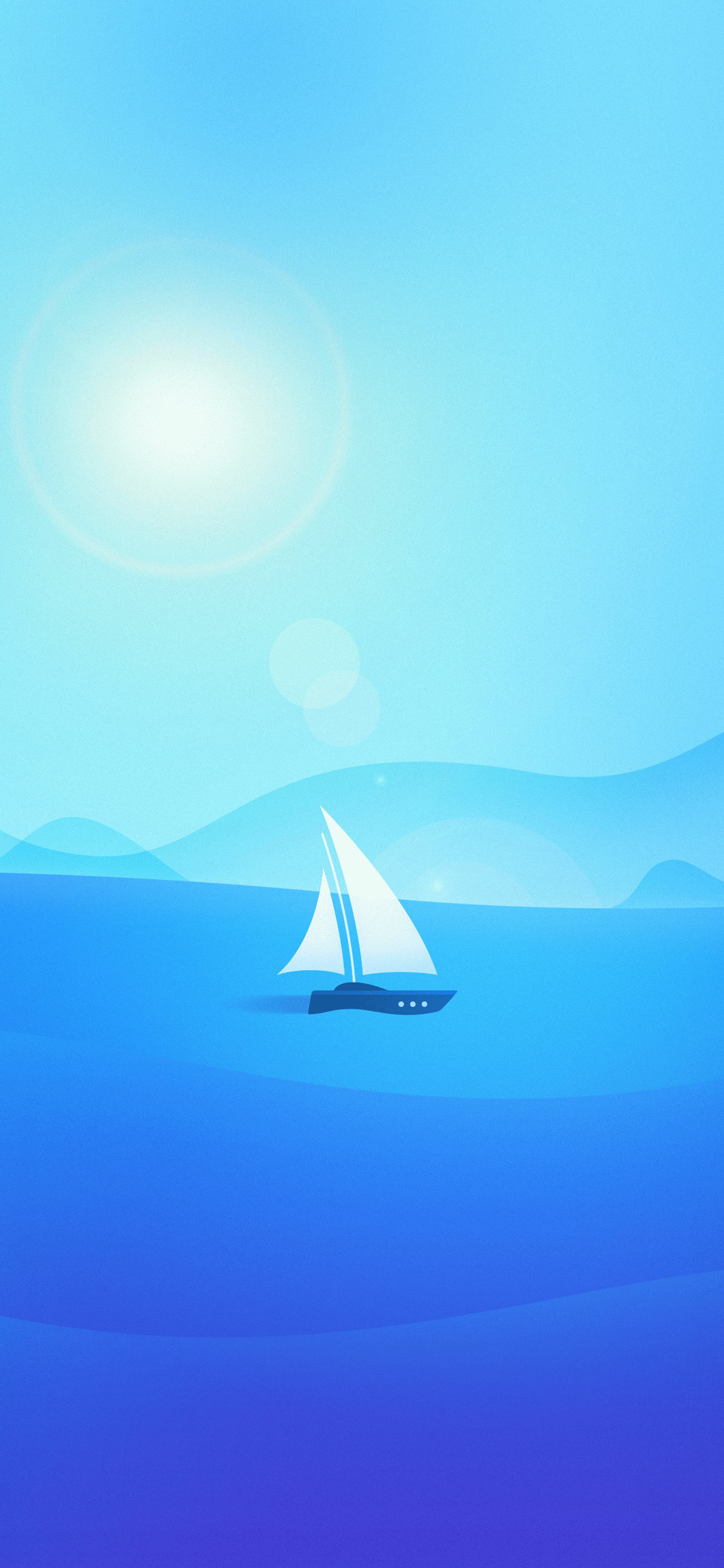 Iphone Home Screen Wallpaper - Boat Minimalism , HD Wallpaper & Backgrounds