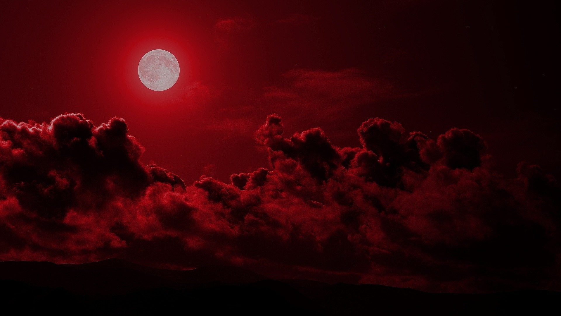 Cool Red Moon Wallpaper 
 Data Src /w/full/d/c/b/45110 - 4k Black And White , HD Wallpaper & Backgrounds