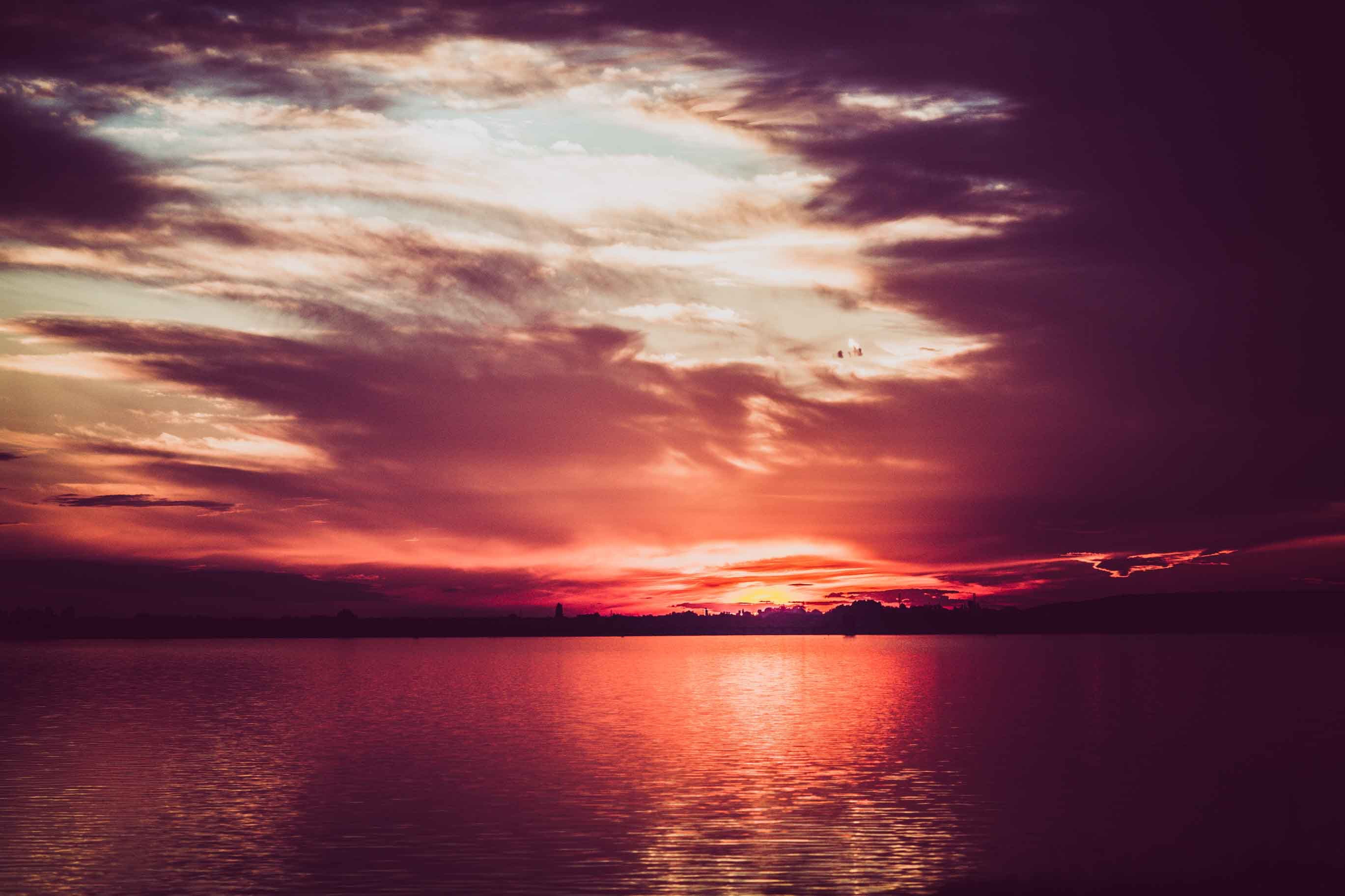 Sunset Scenery Clouds , HD Wallpaper & Backgrounds