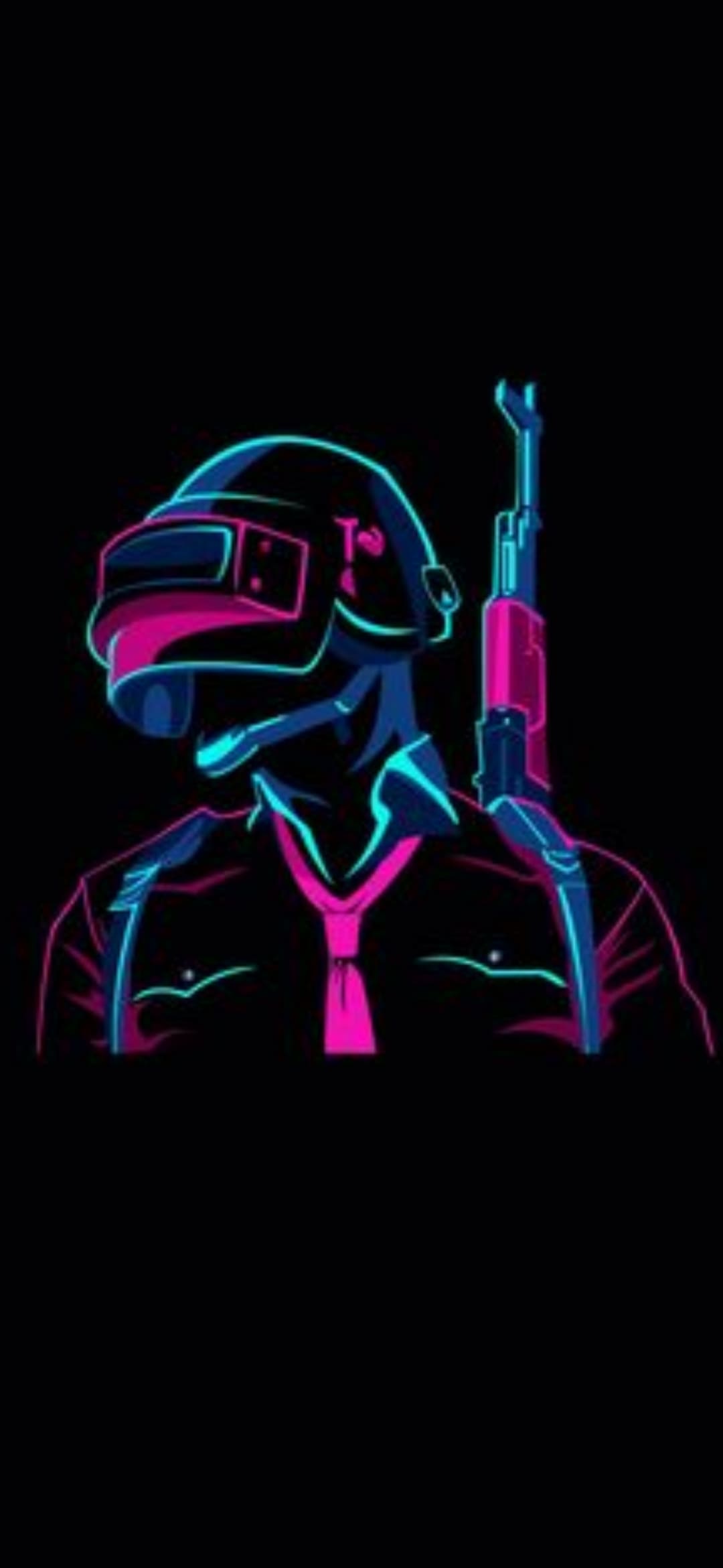 Pubg Latest Wallpaper - Gambar Line Art Neon , HD Wallpaper & Backgrounds