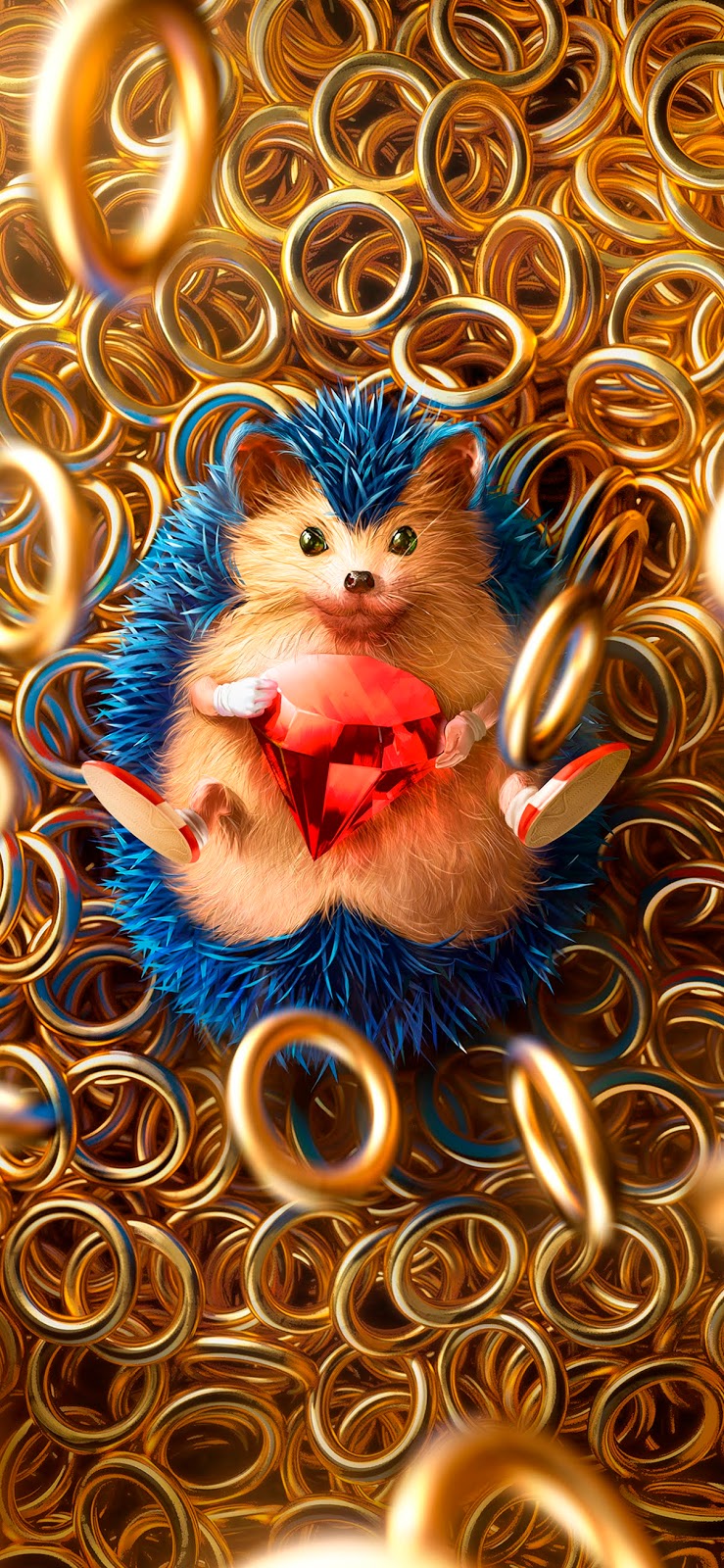 Real Sonic Hedgehog Animal Wallpaper - Sonic The Hedgehog Wallpaper Iphone , HD Wallpaper & Backgrounds