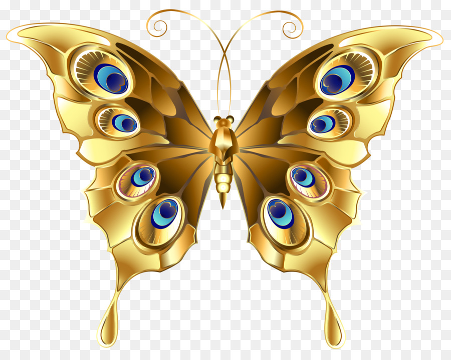 Transparent Background Golden Butterfly Png , HD Wallpaper & Backgrounds