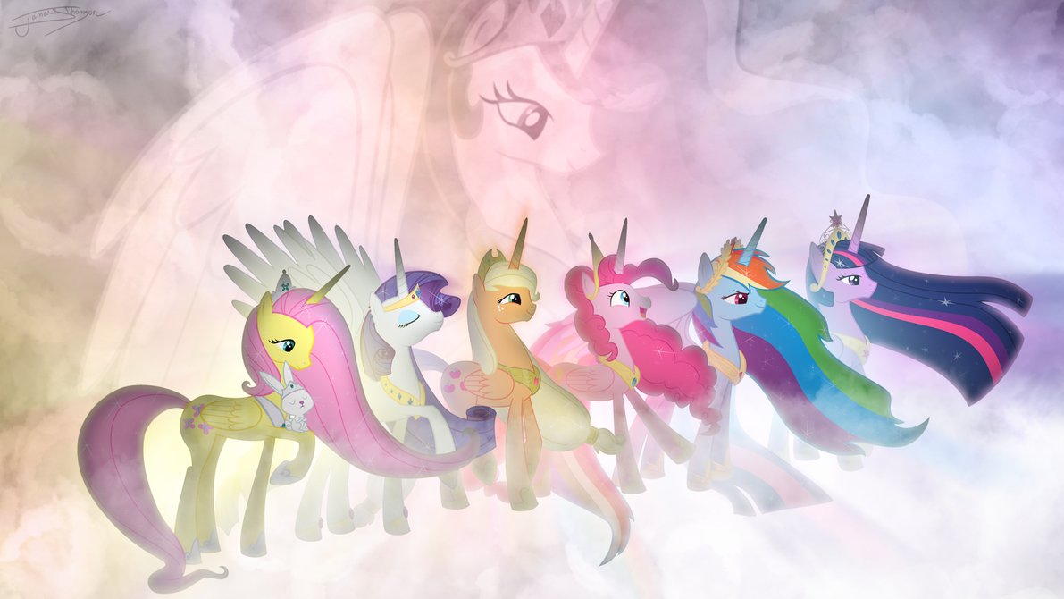 Amazing Wallpapers~ - My Little Pony Mane 6 Alicorns , HD Wallpaper & Backgrounds