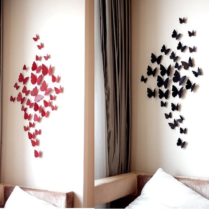 Dekorasi Kamar Cuma Pakai Kertas, Begini Gansis Caranya - Home Decoration Butterfly Room , HD Wallpaper & Backgrounds