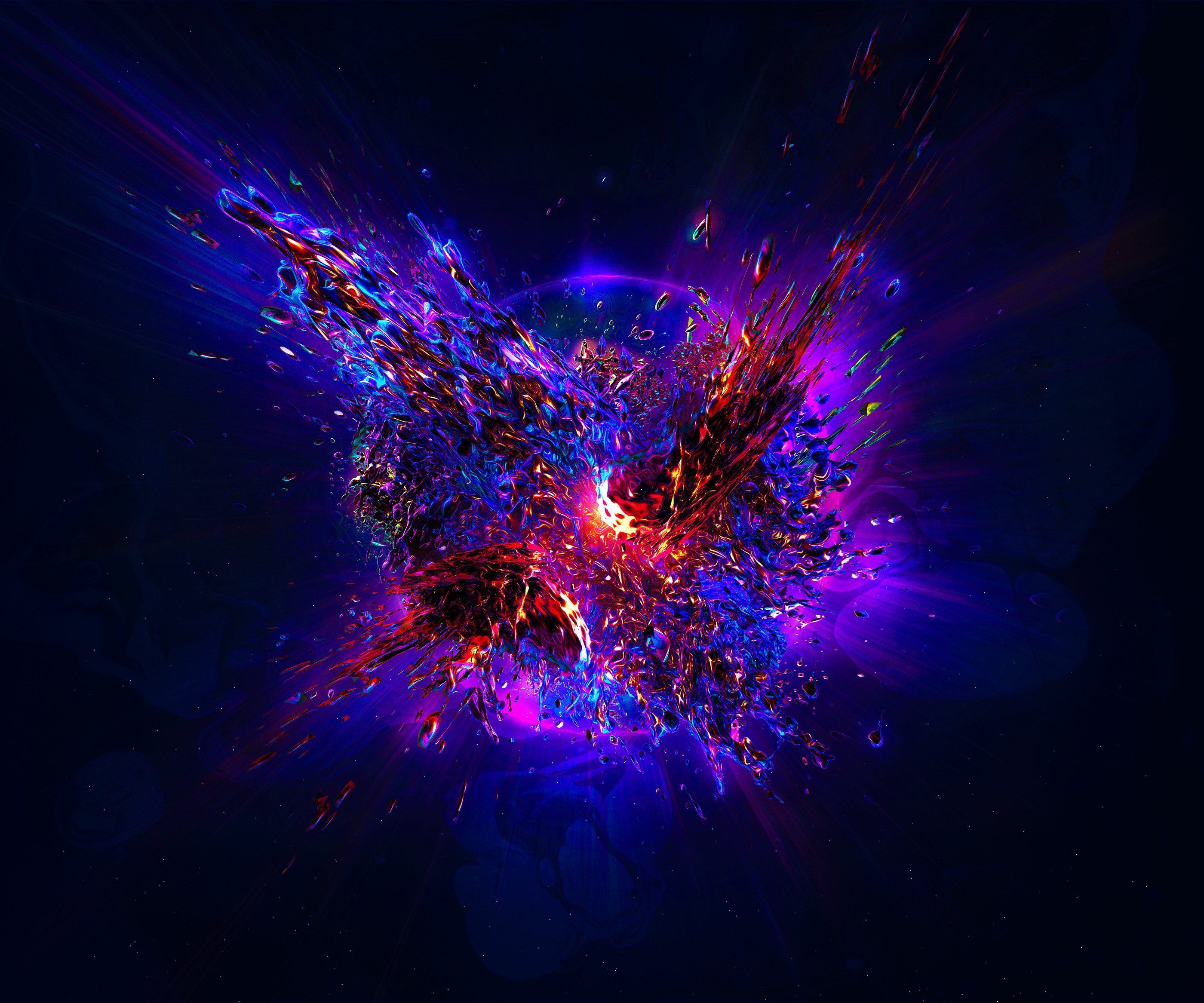 4k Abstract Wallpaper Explosion , HD Wallpaper & Backgrounds
