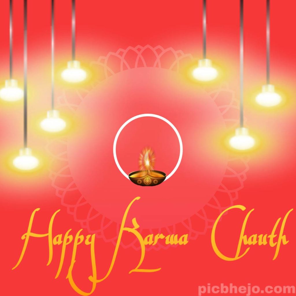 Karwa Chauth Hindu Festival 2019 With Chand Image Download - Ceiling Fixture , HD Wallpaper & Backgrounds