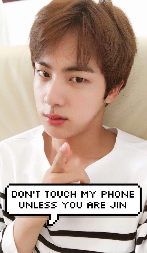 Dont Touch My Phone Wallpaper Bts Jin , HD Wallpaper & Backgrounds