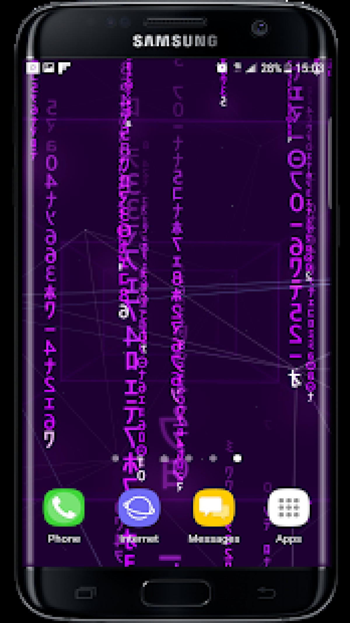 Digital Rain 3d Live Wallpaper V1 - Samsung Sgh G400l , HD Wallpaper & Backgrounds