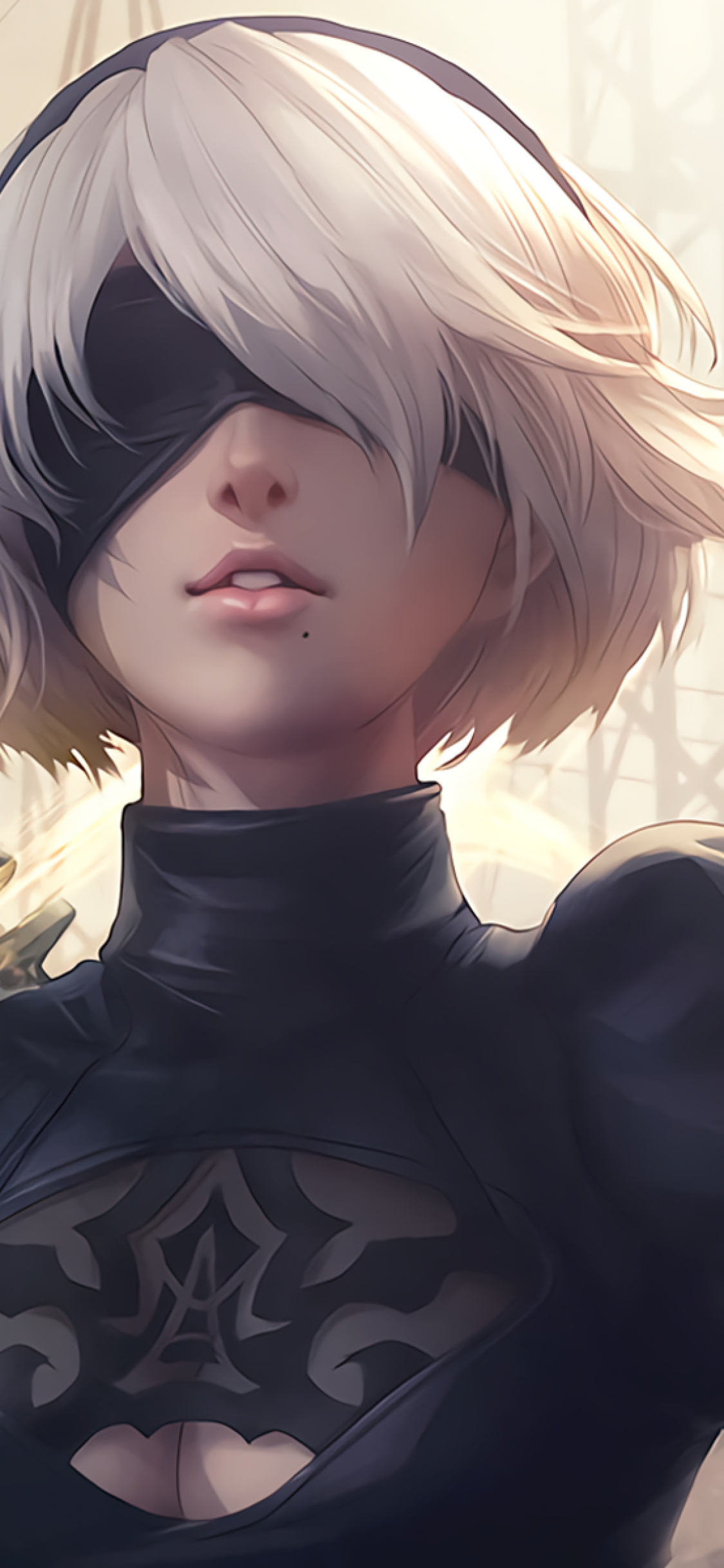 Automata, Yorha 2b, Eyepatch, Swords, White Hair , HD Wallpaper & Backgrounds