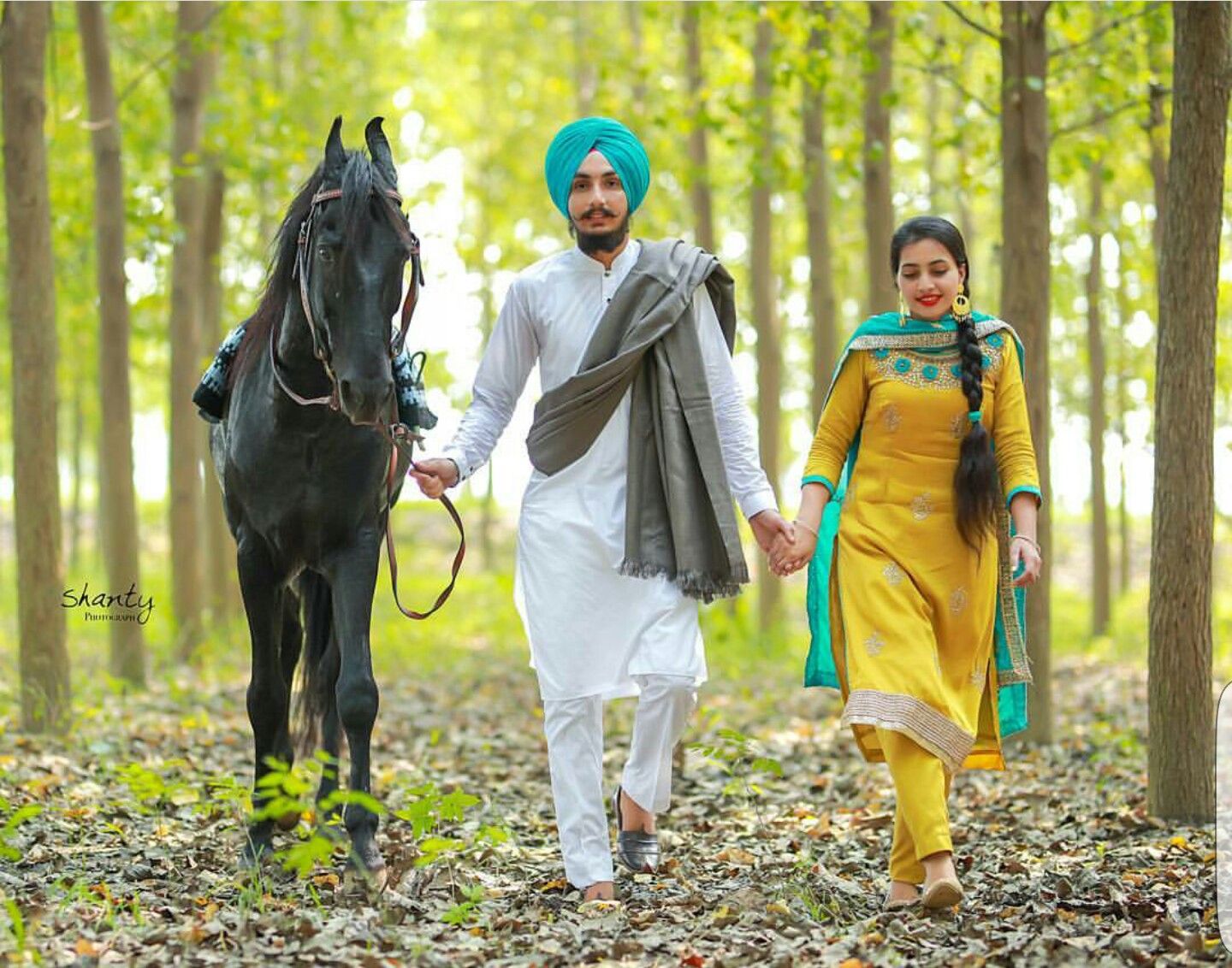 Punjabi Couple With Horse , HD Wallpaper & Backgrounds