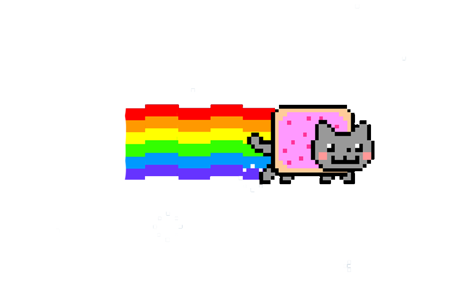 Nyan Cat Desktop Wallpaper - Nyan Cat Transparent Background , HD Wallpaper & Backgrounds
