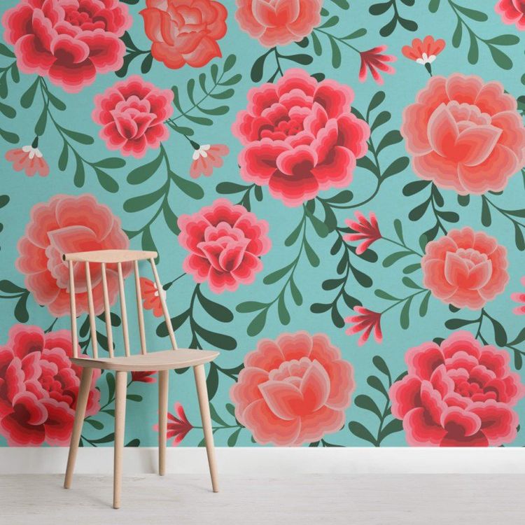 Estampado Flores Frida , HD Wallpaper & Backgrounds