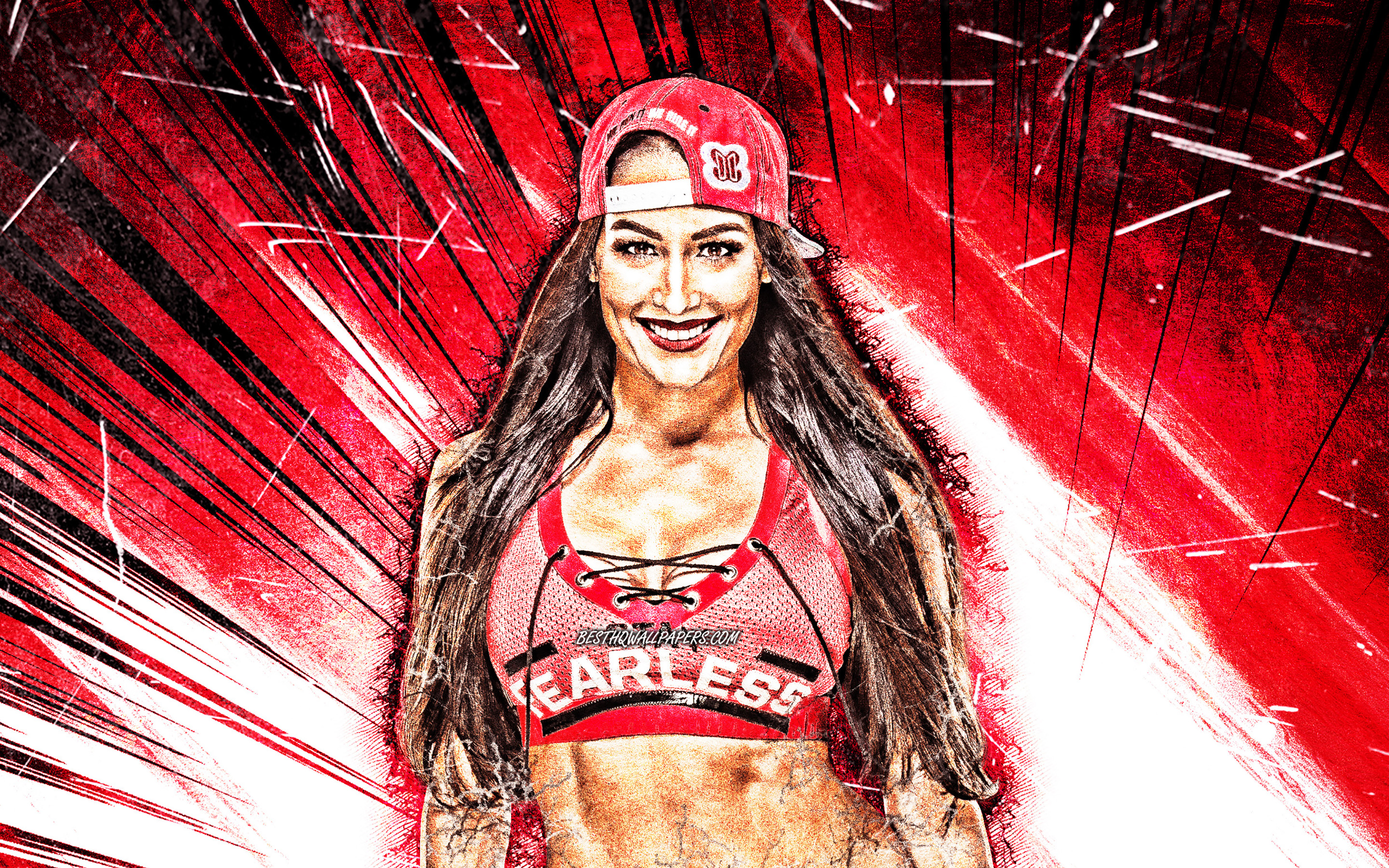 Nikki Bella, Wwe, Grunge Art, American Wrestlers, Wrestling, - Ducati Mission Winnow Gp , HD Wallpaper & Backgrounds