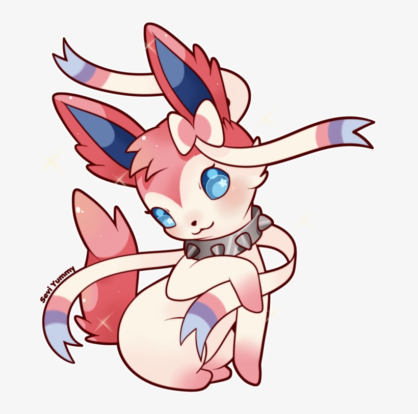 Banner Library Library Collar Drawing Chibi - Sylveon Chibi Drawing , HD Wallpaper & Backgrounds