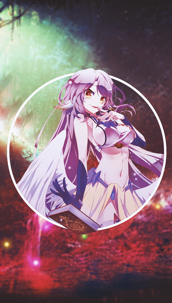 Anime Girls, Picture In Picture, No Game No Life, Jibril, - Android No Game No Life Jibril , HD Wallpaper & Backgrounds