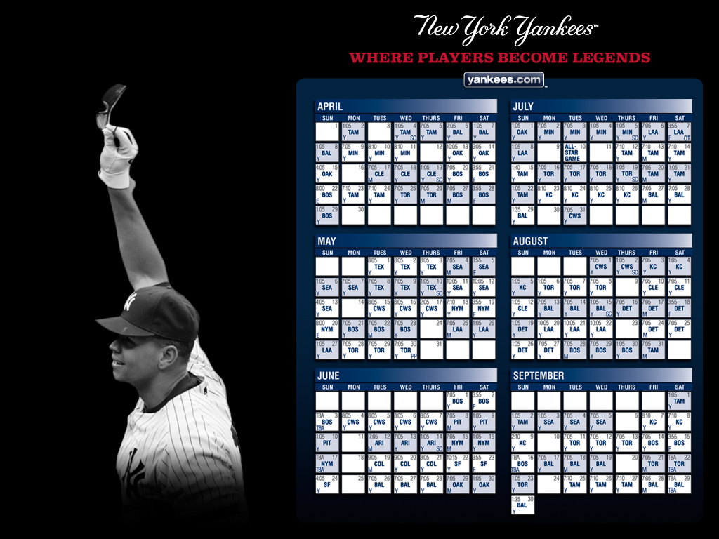 Calendario De Los Yankees De Nueva York 2018 , HD Wallpaper & Backgrounds