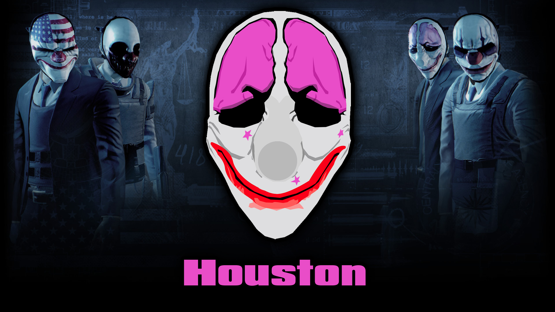 Payday 2 Hd Wallpaper Houston , HD Wallpaper & Backgrounds