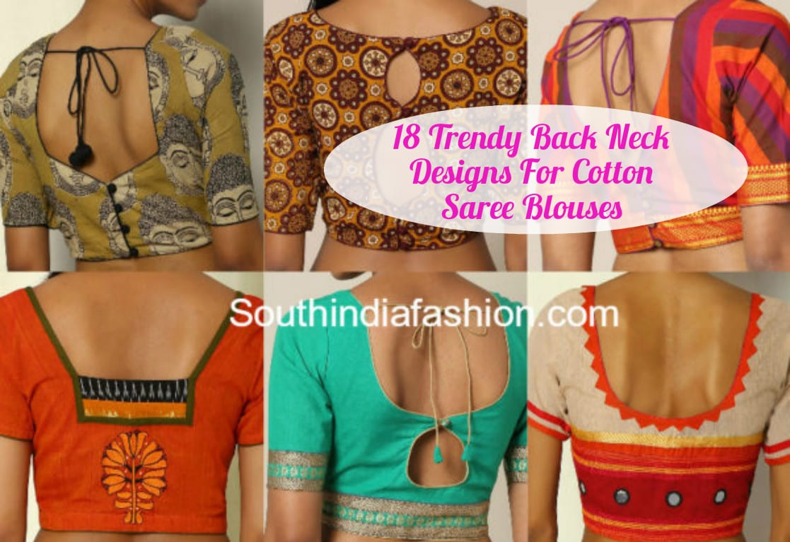Saree Blouse Back Neck Designs Cutting - Back Neck Blouse Design , HD Wallpaper & Backgrounds