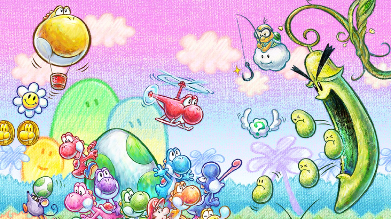 Yoshi's New Island Background , HD Wallpaper & Backgrounds