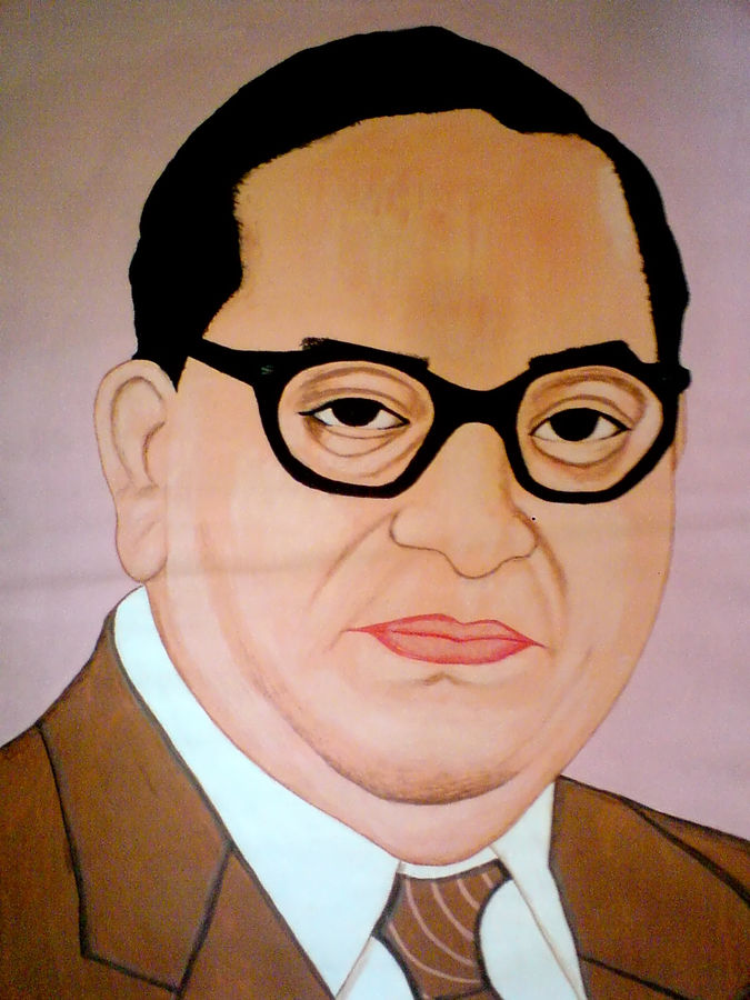 Babasaheb Ambedkar, 21 X 29 Inch, Ashish Lokhande,portrait - Portrait Of Dr Br Ambedkar , HD Wallpaper & Backgrounds