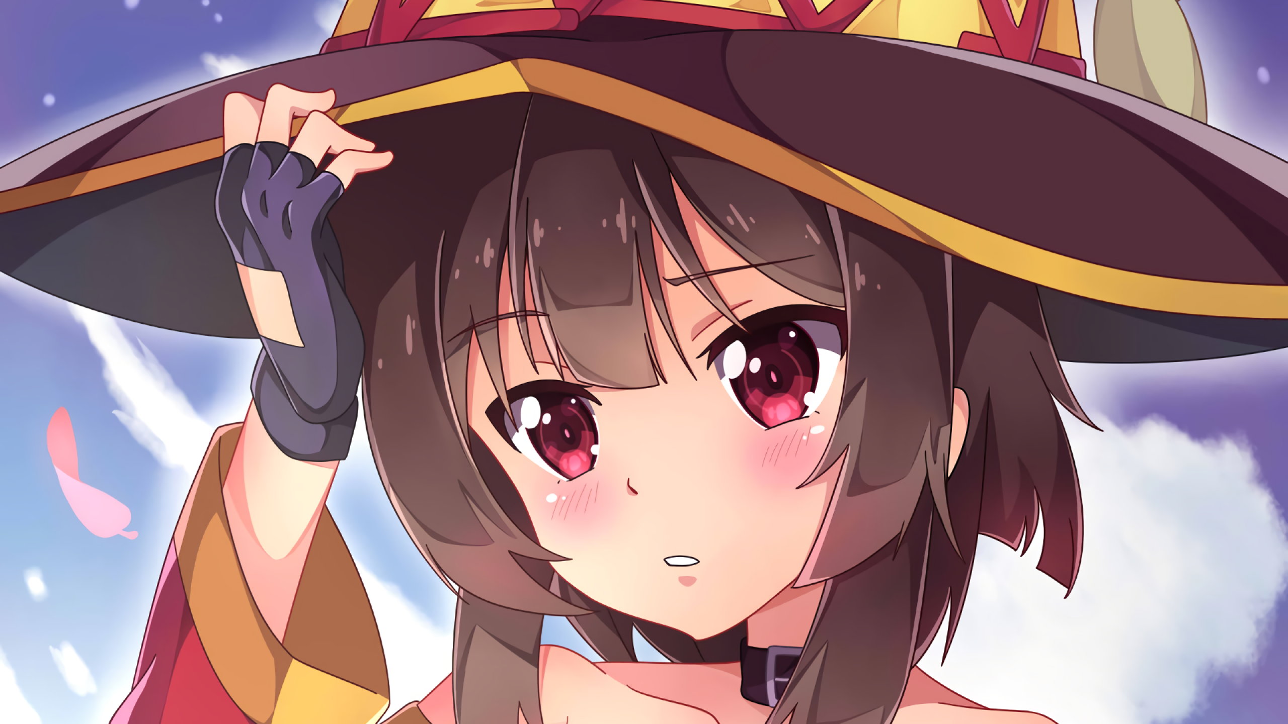 Megumin, Witch Hat, Kono Subarashii Sekai Ni Shukufuku - Konosuba Megumin , HD Wallpaper & Backgrounds