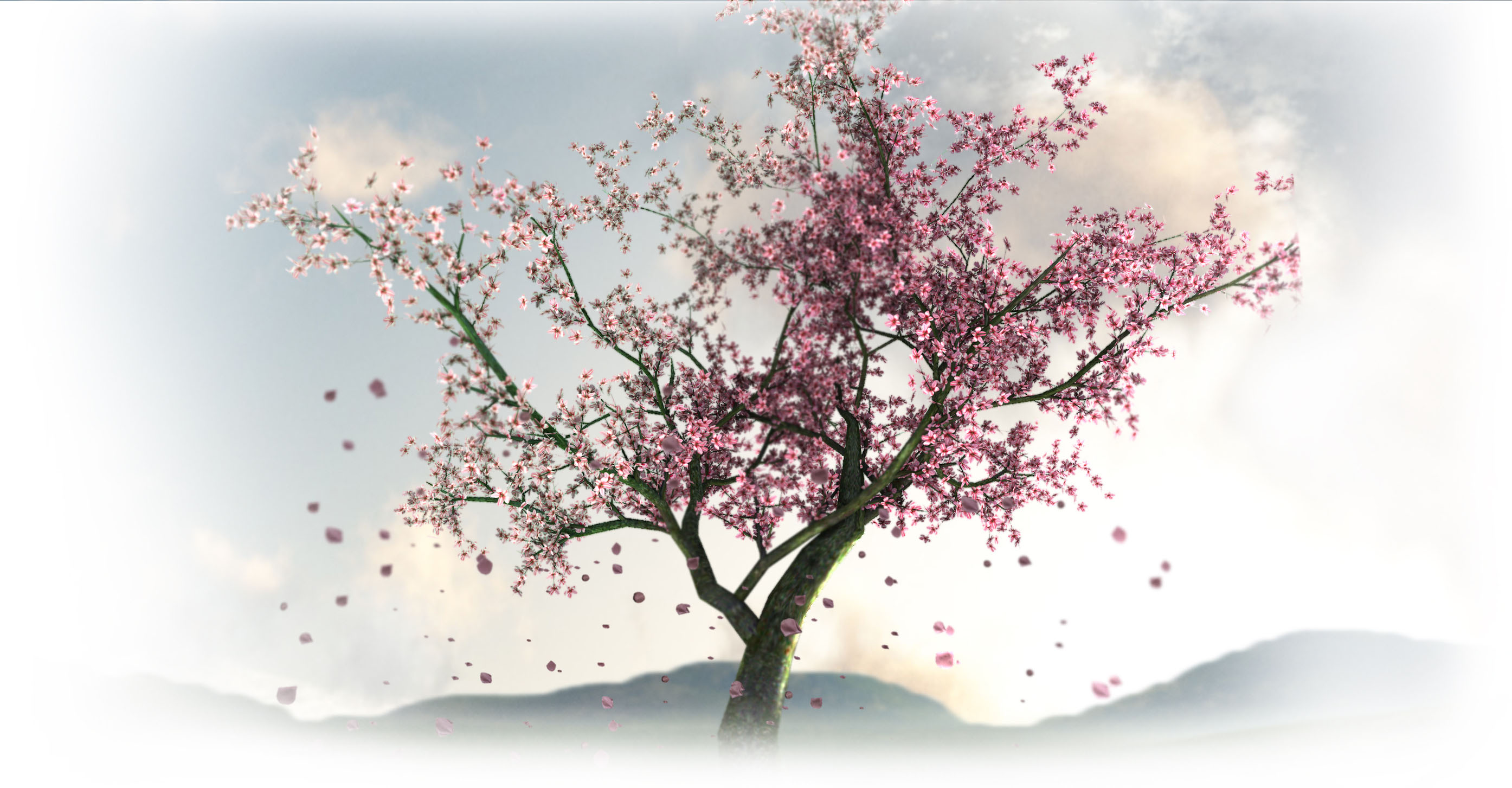 Sakura Tree Art , HD Wallpaper & Backgrounds