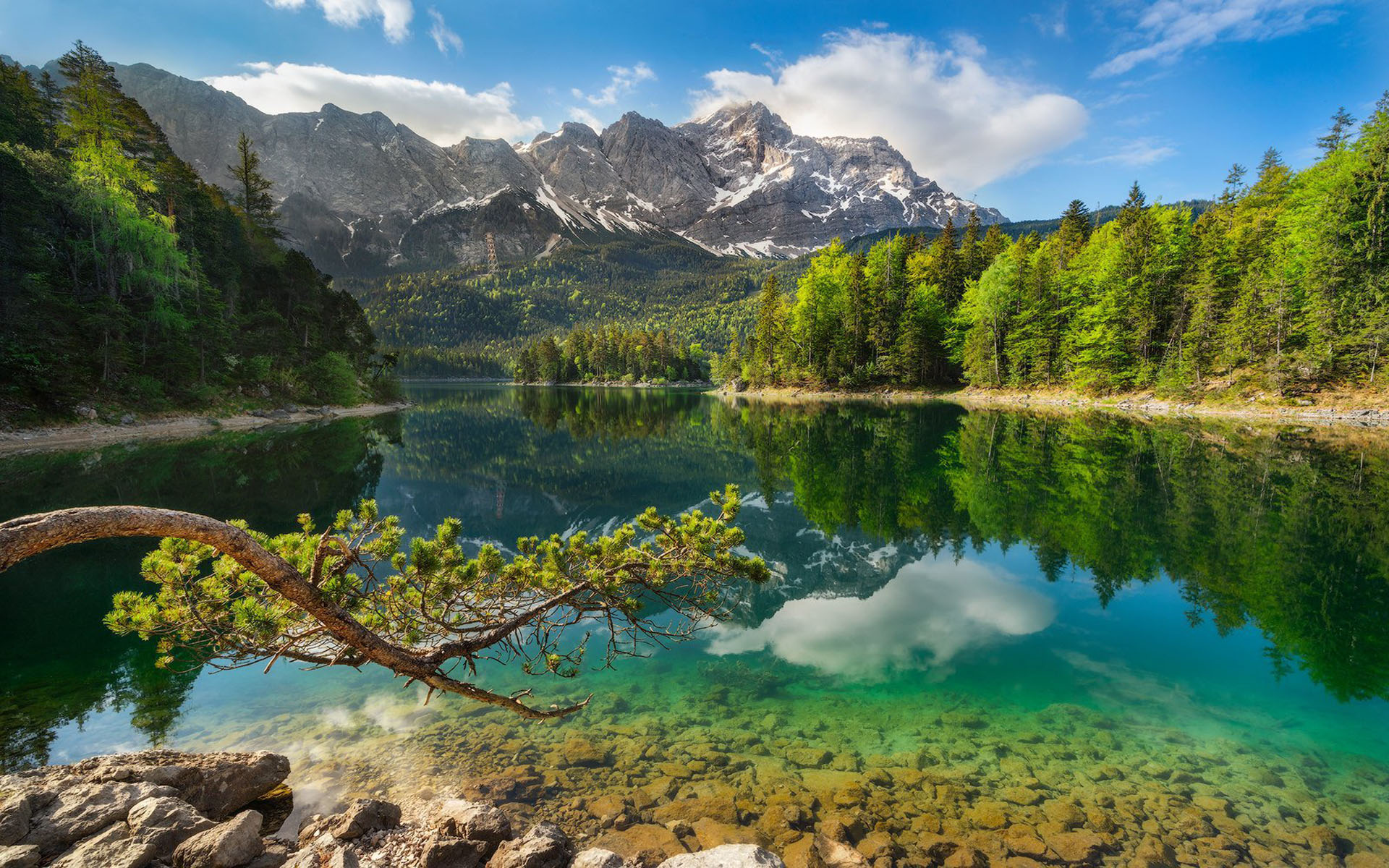 Lake Eibsee , HD Wallpaper & Backgrounds