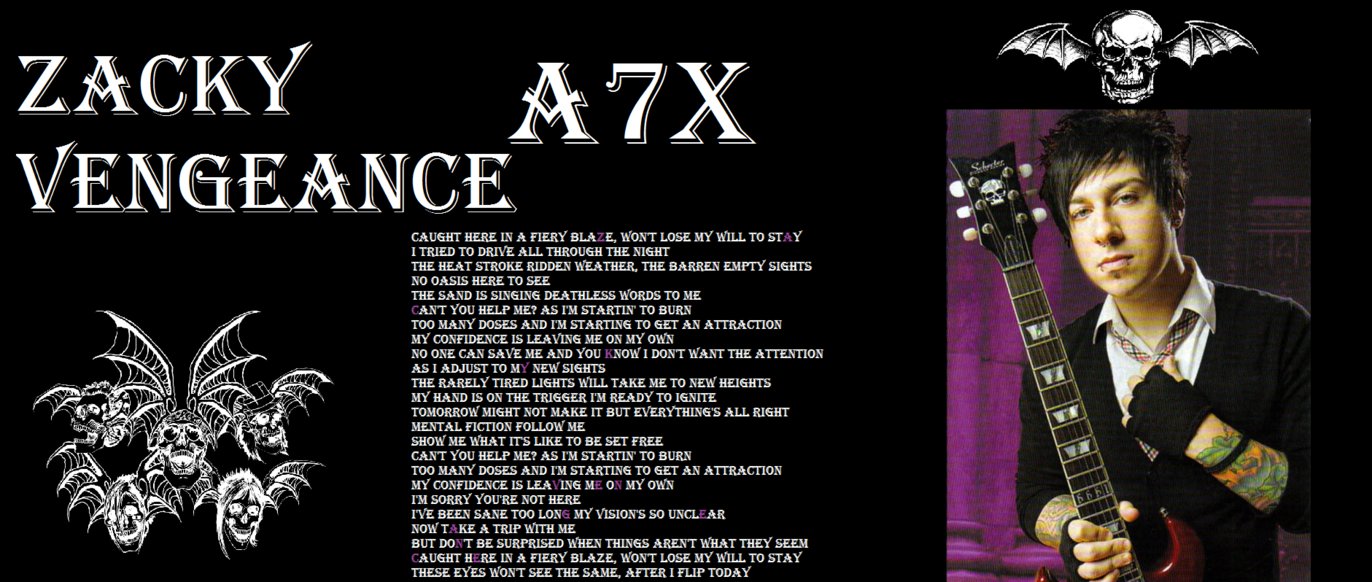 Zacky Vengeance By A7x-kjh - Composer , HD Wallpaper & Backgrounds