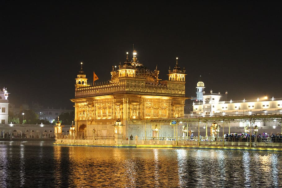 India, Amritsar, Temple, Architecture, Golden Temple, - Reflection , HD Wallpaper & Backgrounds