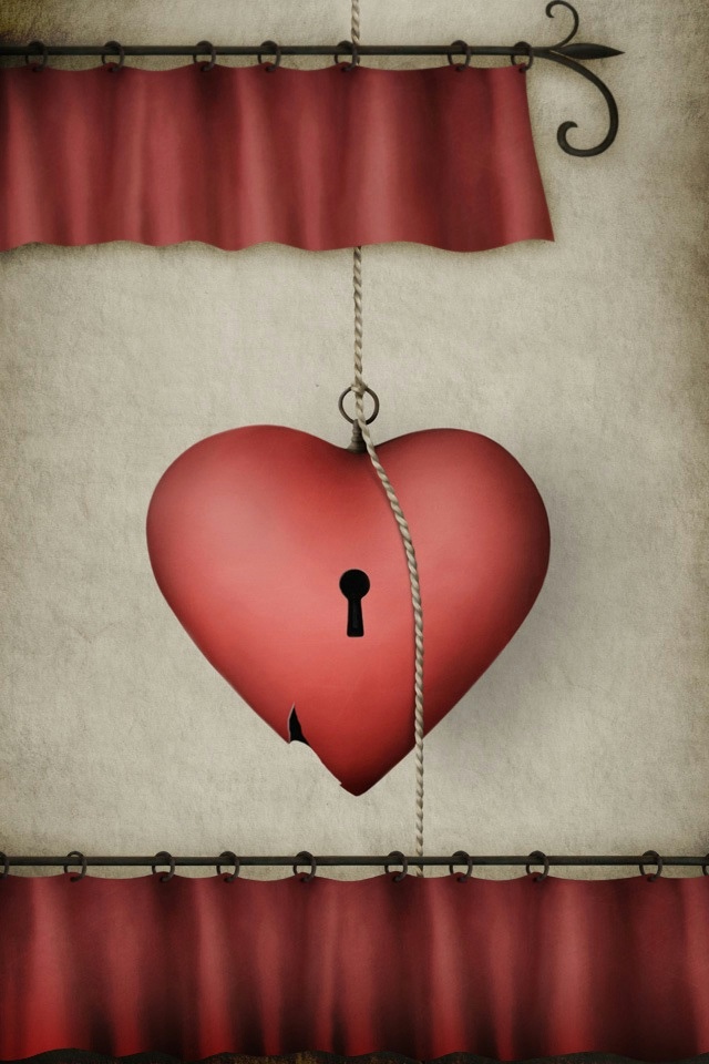 Heart Lock Valentine Wallpaper - Heart , HD Wallpaper & Backgrounds