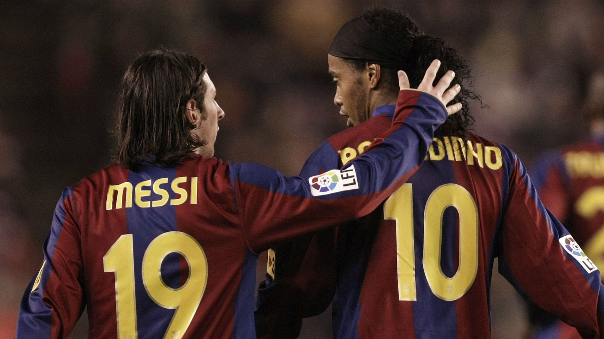 Tourney Pick Em - Ronaldinho And Messi And Ronaldo , HD Wallpaper & Backgrounds