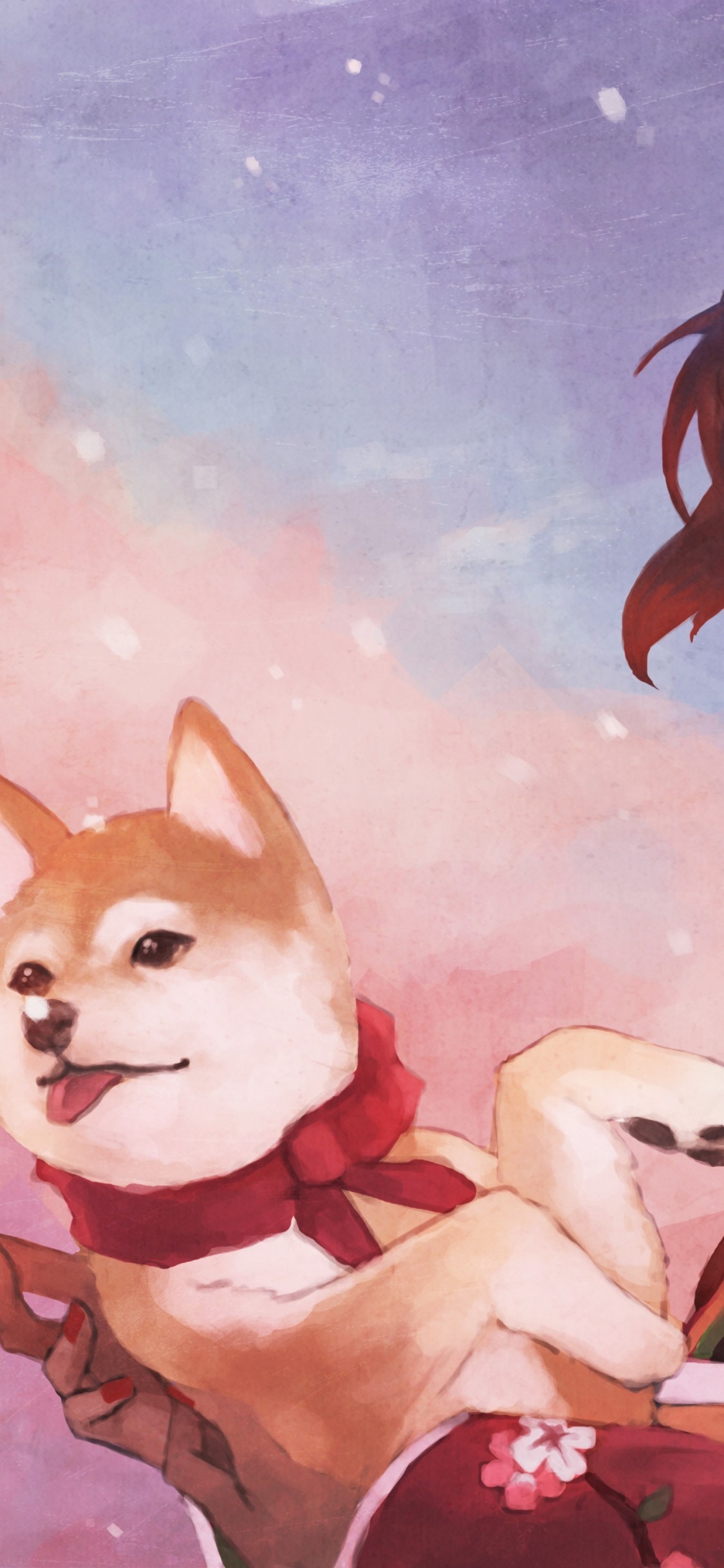 Anime Girl, Shiba Inu, Animal Ears, Kimono - Shiba Inu Wallpaper Iphone , HD Wallpaper & Backgrounds