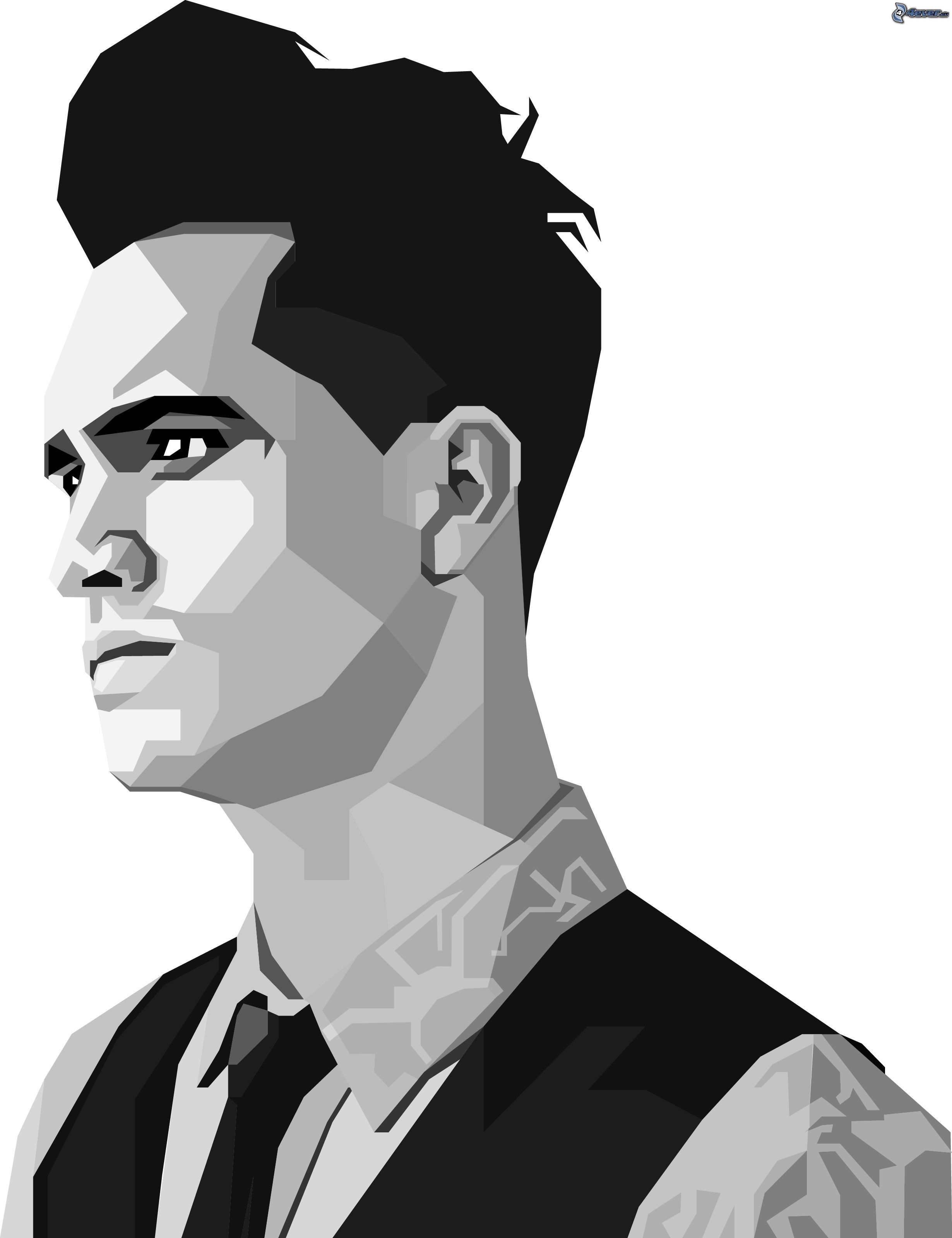 Brendon Urie, Black And White - Panic At The Disco Fan Art , HD Wallpaper & Backgrounds
