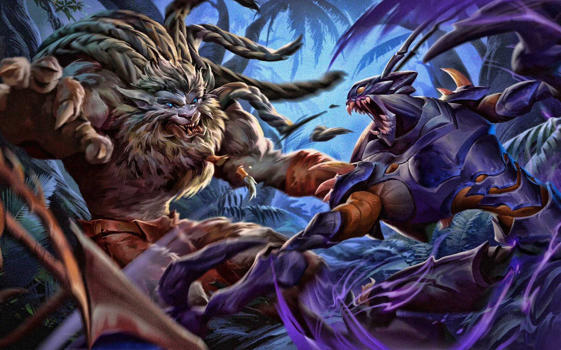 Khazix Vs Rengar, Battle, Moba, League Of Legends, - Guardian Of The Sands Rengar , HD Wallpaper & Backgrounds